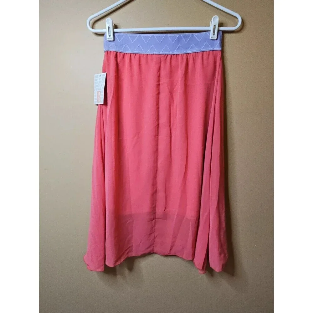 LULAROE LOLA MIDI LAYERED SKIRT OVERLAY XS